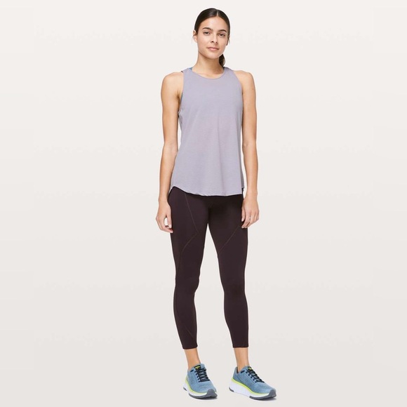Lululemon Open Up Tank in Heathered Lavender Grey / Lavender Grey Size 6 - Picture 5 of 8